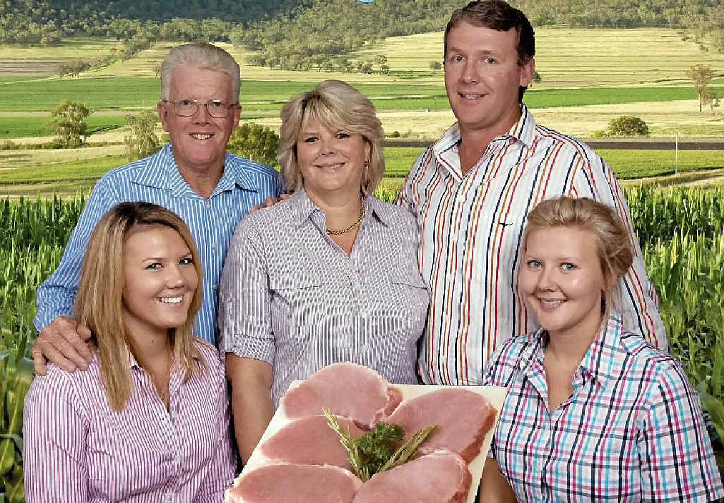 The Jones family of CEFN Pty Ltd as pictured in their Pilton Valley Pork promotional brochure are (from left) Emily, Ian, Raelene, Andrew, and Kathrine. The Jones family of CEFN Pty Ltd as pictured in their Pilton Valley Pork promotional brochure are (from left) Emily, Ian, Raelene, Andrew, and Kathrine.